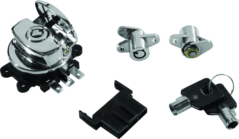 BKC483292-Bikers Choice 99-13 Road King With Hard Bags Chrome Saddlebag Lock Kit-Bags - Saddlebags-Bikers Choice
