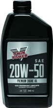 Load image into Gallery viewer, TWP539006-Twin Power 20W50 Premium Oil Quart-Motor Oils-TwinPower