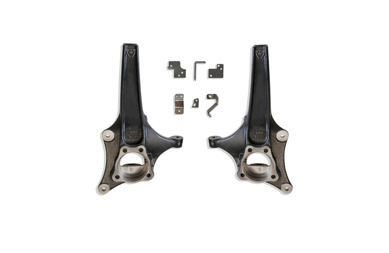 MXT701935-MaxTrac 19-20 GM C1500 2WD 3.5in Front Lift Spindles w/Extended DOT Compliant Brake Lines-Steering Knuckles & Spindles-Maxtrac