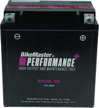 Load image into Gallery viewer, BKM781139-BikeMaster BIX30L-BS Battery-Batteries-Bike Master