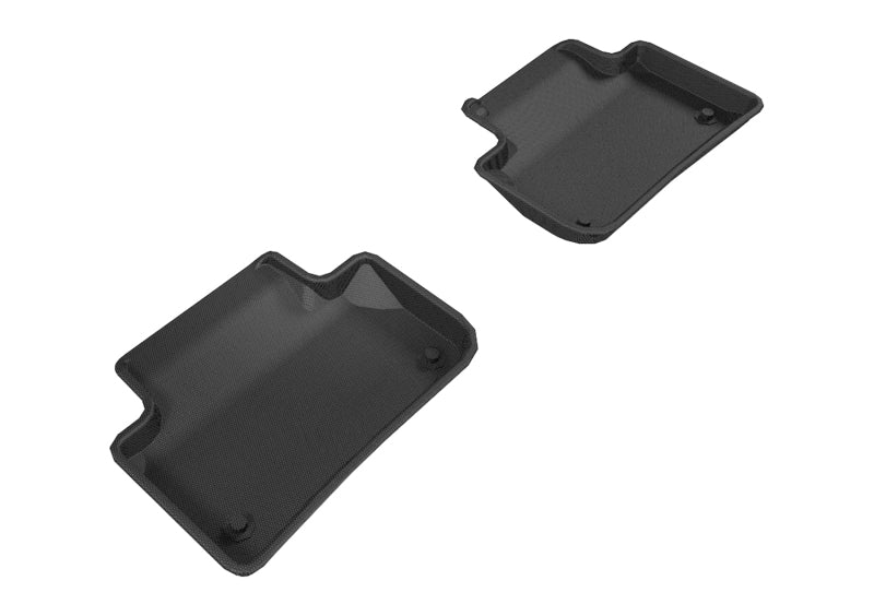 ACEL1AD04721509-3D MAXpider 2018-2020 Audi Q5 Kagu 2nd Row Floormats - Black-Floor Mats - Rubber-3D MAXpider