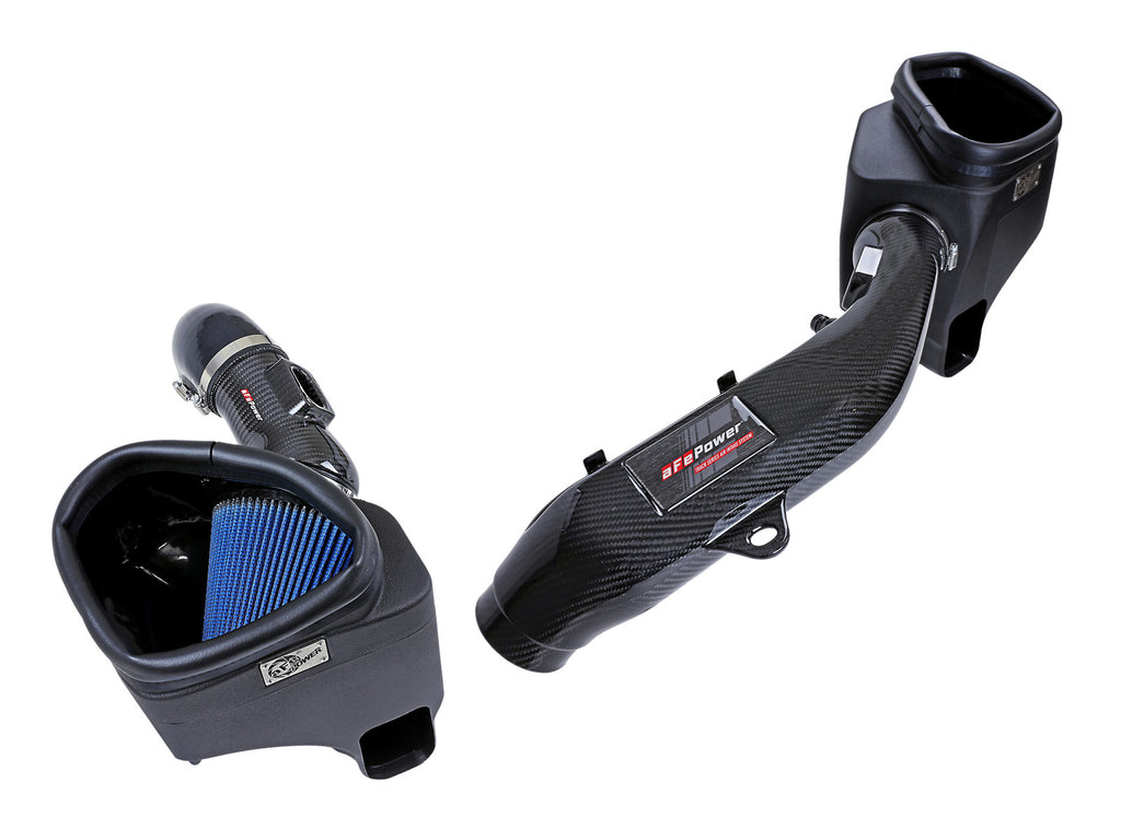 aFe aFe Track Series Stg 2 Carbon Fiber Intake w/Pro 5R Media 15-20 BMW M3/M4(F80/82/83) L6-3.0L(tt) S55