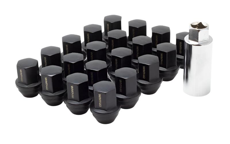 WHMWM14TB20-Wheel Mate WM14T Closed End Lug Nuts - QTY 20/Black-Lug Nuts-Wheel Mate