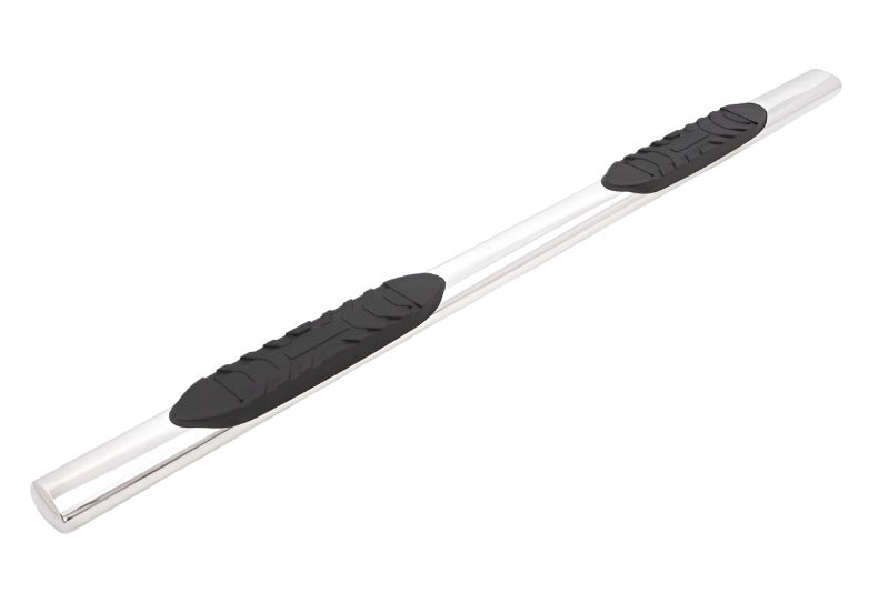 LND23979004-Lund 07-17 Chevy Silverado 1500 Ext. Cab 5in. Oval Straight SS Nerf Bars - Polished-Nerf Bars-LUND