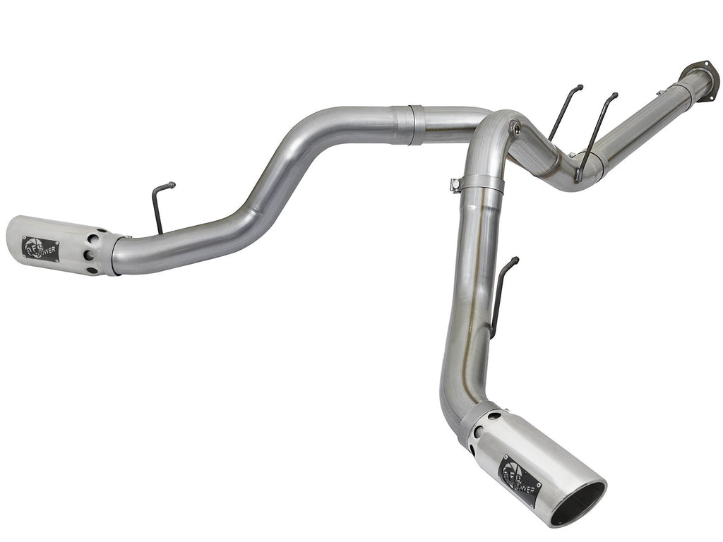 aFe aFe POWER 4in DPF-Back SS Exhaust System 2017 Ford Diesel Trucks V8-6.7L (td)