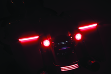Load image into Gallery viewer, KUR2905-Kuryakyn Tracer L.E.D. Turn Signal Inserts Red/Red Smoke Lens Rear-Light Accessories and Wiring-Kuryakyn