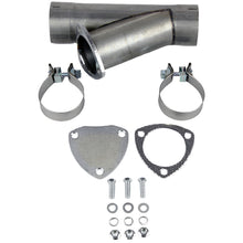Load image into Gallery viewer, GMS304522-Granatelli 2.25in Aluminized Mild Steel Manual Exhaust Cutout w/Slip Fit/Band Clamp-Exhaust Cutouts-Granatelli Motor Sports