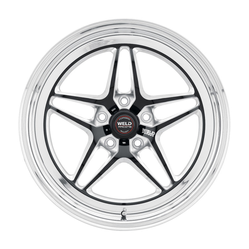 WEL81HB8050N21A-Weld S81 18x5 / 5x120 BP / 2.1in. BS (-23mm Offset) Black Wheel 3.18 ID (High Pad) - Non-Beadlock-Wheels - Forged-Weld