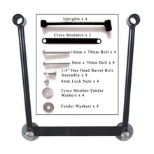Load image into Gallery viewer, WAM58633-00-Willie &amp; Max Universal Saddlebag Hard Mount Steel Kit - Black-Bags - Saddlebags-Willie &amp; Max
