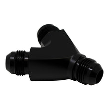 Load image into Gallery viewer, DWK6-02-0706-B-DeatschWerks 8AN Male Flare to 8AN Male Flare to 8AN Male Flare Y Fitting - Anodized Matte Black-Distribution Blocks-DeatschWerks