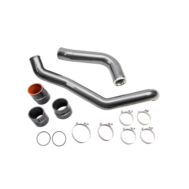 Wehrli 17-19 Chevrolet Duramax 6.6L L5P Stage 1 High Flow Bundle Kit - Gloss Black-Intercooler Pipe Kits-Wehrli