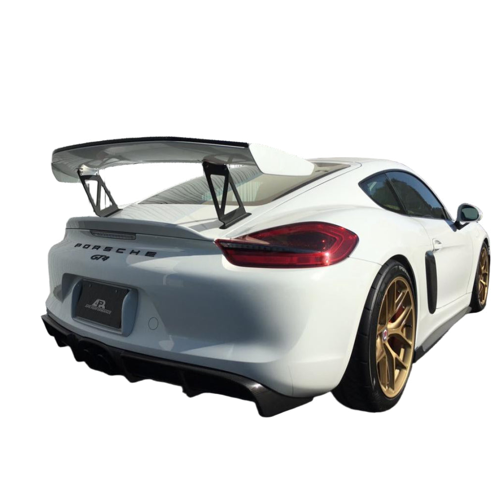APR Performance Wing Extension Kit for Porsche 981 Cayman GT4 – Height Adjustment Pedestals
