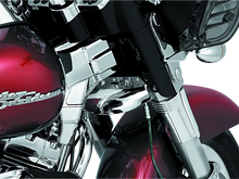 Load image into Gallery viewer, KUR1100-Kuryakyn Lower Tree Wind Deflector 80-13 Touring Chrome-Wind Deflectors-Kuryakyn