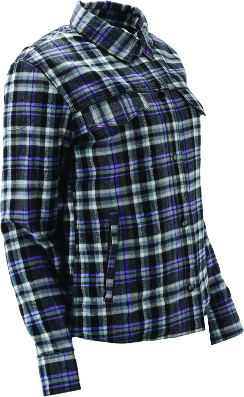 RIV094527-River Road Cameo Flannel Moto Shirt Womens - Small-Shirts-River Road