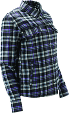 Load image into Gallery viewer, RIV094527-River Road Cameo Flannel Moto Shirt Womens - Small-Shirts-River Road