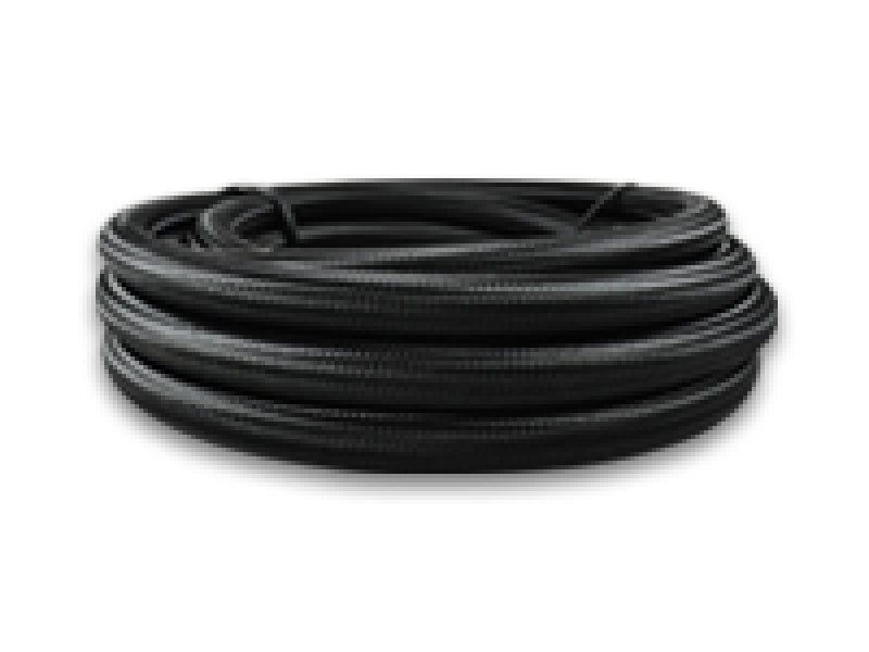 Vibrant -6 AN Black Nylon Braided Flex Hose w/PTFE Liner (150ft Roll)-Hoses-Vibrant