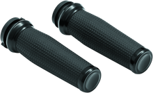 Load image into Gallery viewer, KUR5943-Kuryakyn Thresher Grips Throttle-By-Wire Black-Grips-Kuryakyn