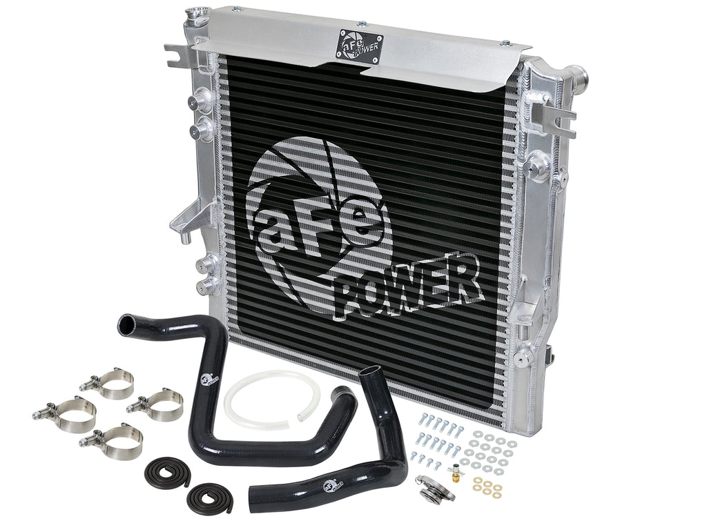 aFe aFe BladeRunner GT Series Bar and Plate Radiator w/ Black Hoses 12-18 Jeep Wrangler (JK) V6 3.6L