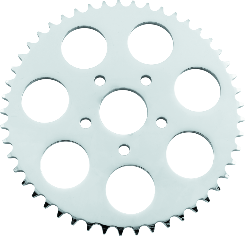 TWP490971-Twin Power 86-92 XL Chrome Disc Brake Rear Sprocket 49 Tooth Flat-Sprockets-TwinPower
