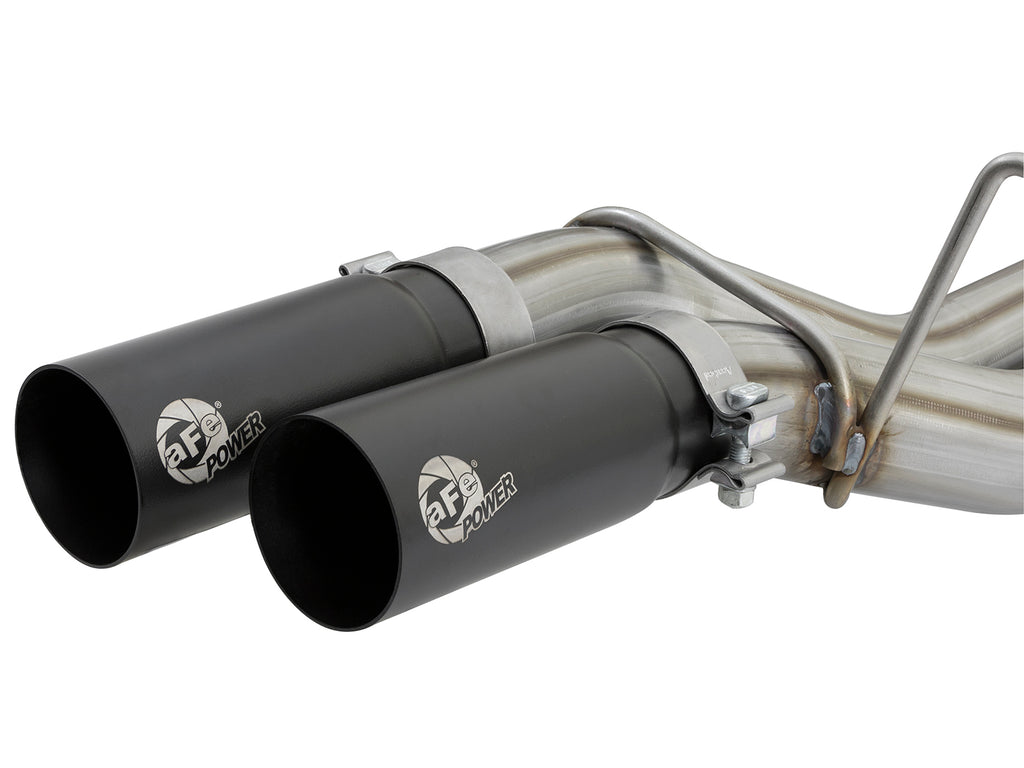 aFe aFe POWER Rebel Series 3in 409 SS Cat Back Exhaust w/ Black Tips 17 Ford F-150 Raptor V6-3.5L