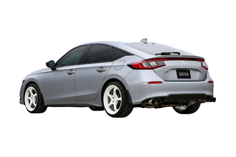REMRK-C4063H-10T-Remark 2022+ Honda Civic Sport Hatchback FL2 (Link Loop) Catback Exhaust Burnt Stainless Steel Tip-Catback-Remark