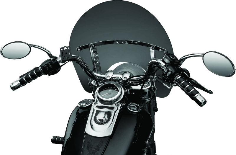 KUR1671-Kuryakyn Handlebar Accessory Mount Standard 7/8 to 1-1/4in Bar Black-Handlebars-Kuryakyn