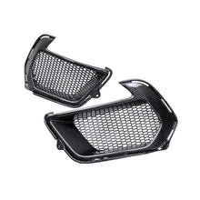 Load image into Gallery viewer, Anderson Composites 2021–2023 Ford Mustang Mach 1 Carbon Fiber Air Duct Bezels Front Angle
