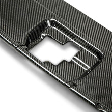 Load image into Gallery viewer, Close-up of 3K carbon fiber weave and gloss finish on Anderson Composites radiator cover