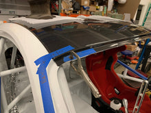 Load image into Gallery viewer, Rear view highlighting lightweight dry carbon finish on Mustang roof panel