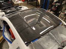 Load image into Gallery viewer, Front angle of Anderson Composites 2015–2024 Ford Mustang dry carbon roof replacement
