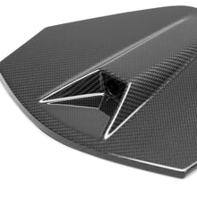 Load image into Gallery viewer, Detailed fitment of Anderson Composites carbon fiber decklid housing on Corvette C8