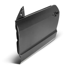 Load image into Gallery viewer, Close-up of Anderson Composites carbon weave finish on Mustang dry carbon doors
