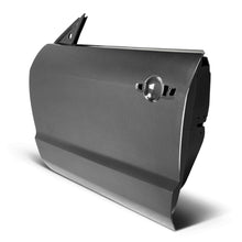 Load image into Gallery viewer, Interior structure view of dry carbon fiber Mustang doors showing lightweight design