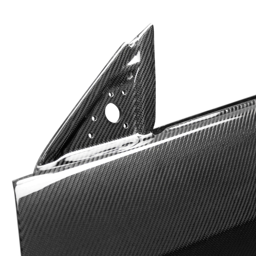 Side profile of 2005–2009 Mustang with Anderson Composites dry carbon doors installed