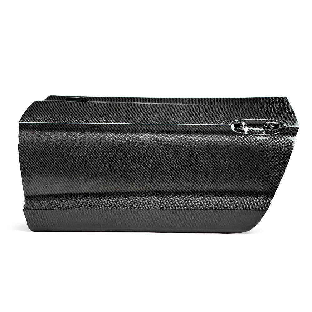 Anderson Composites 2015–2023 Ford Mustang Carbon Fiber Doors – Pair Front Angle