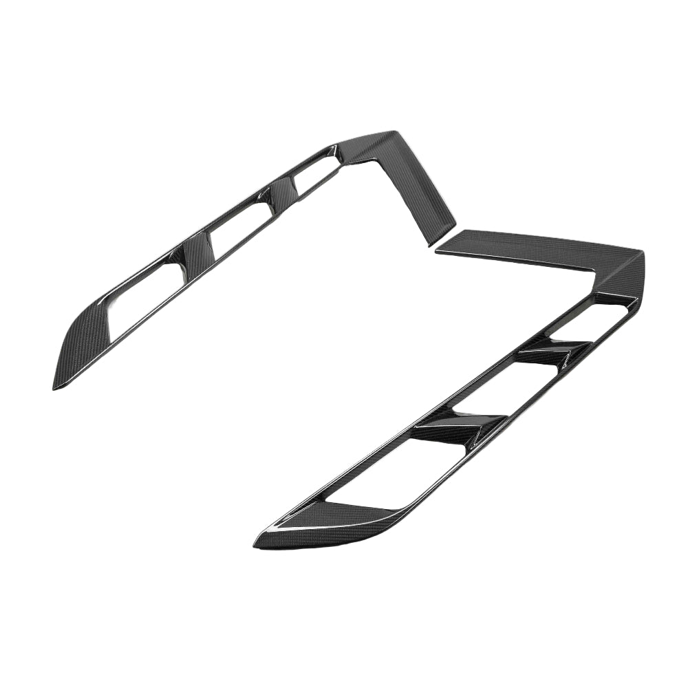 Anderson Composites Corvette C8 Carbon Fiber Rear Hatch Vents – Pair Front View