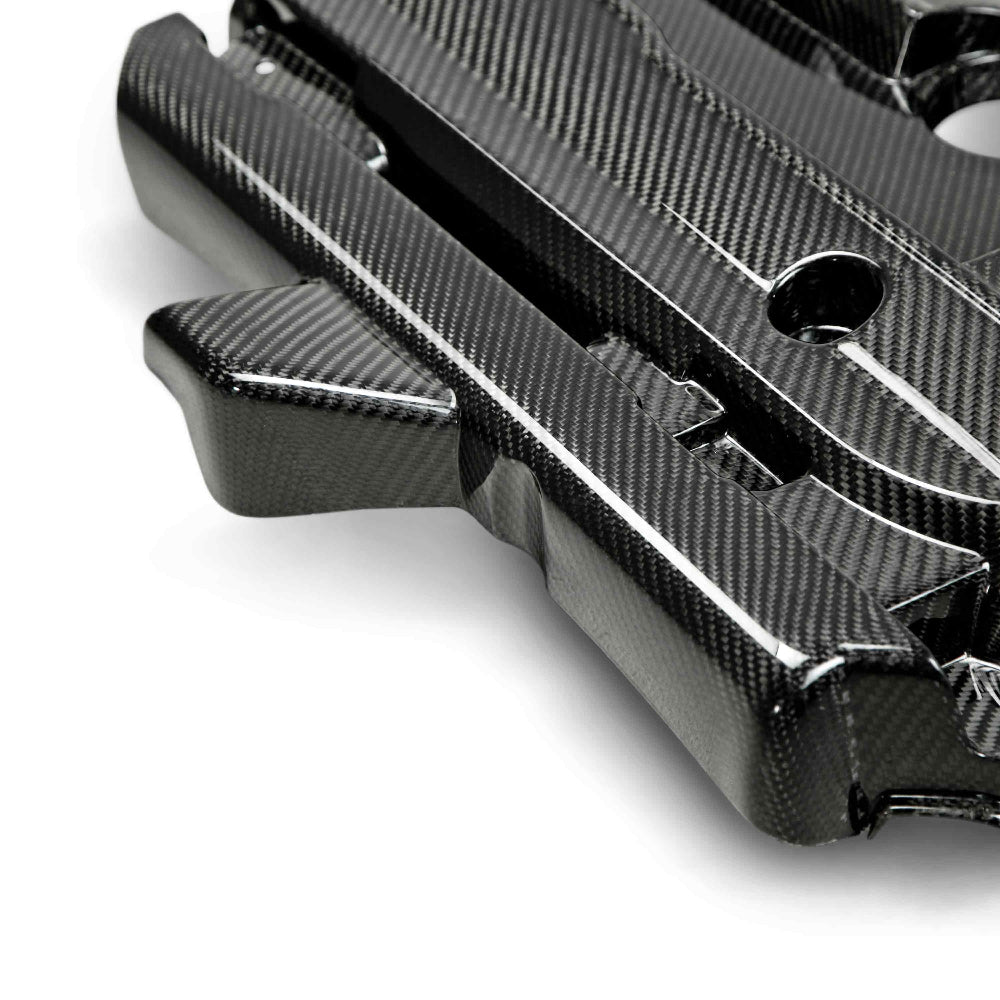 Anderson Composites Carbon Fiber Engine Cover – Rear Profile View
