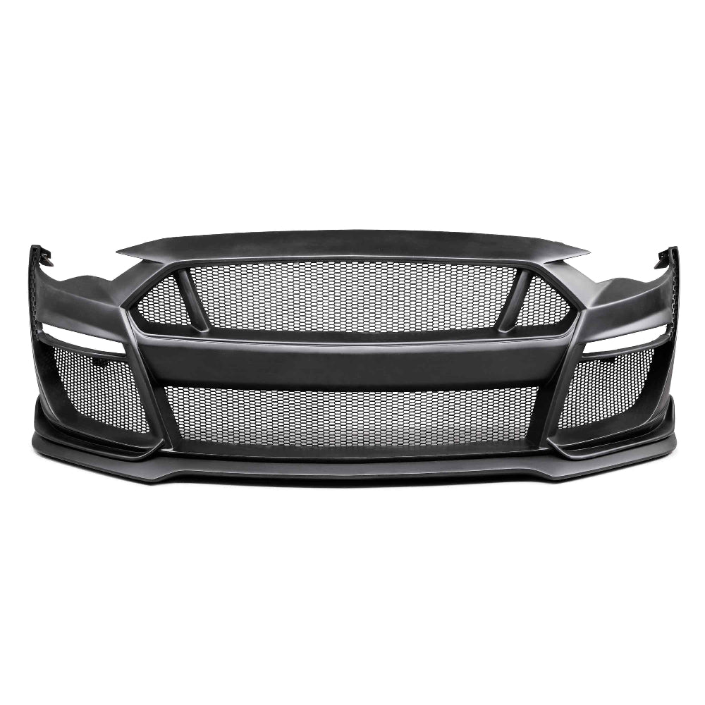 Anderson Composites 2018–2023 Mustang Type-ST Front Bumper – angled view