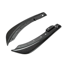 Load image into Gallery viewer, Front angle of Anderson Composites 2008–2014 Challenger carbon fiber front bumper canards