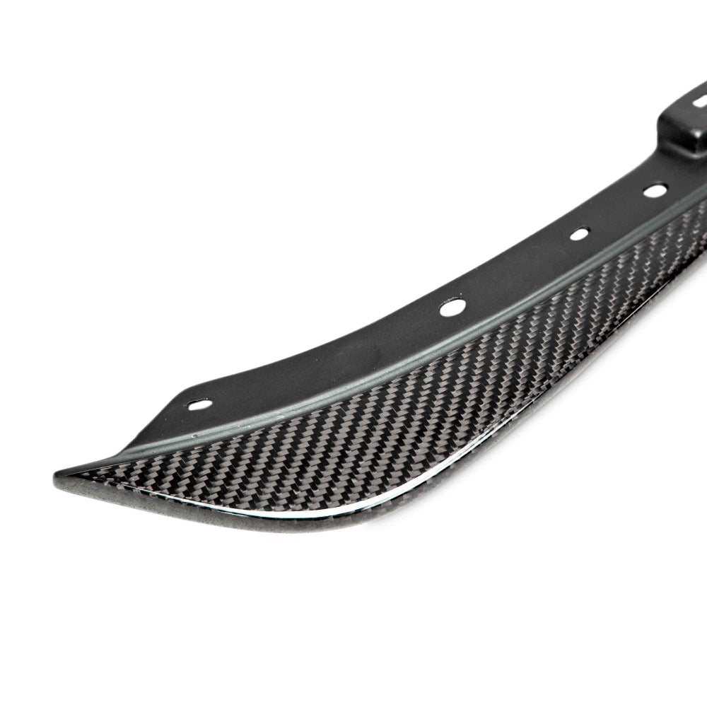 Side profile view of Anderson Composites front bumper canards for Dodge Challenger