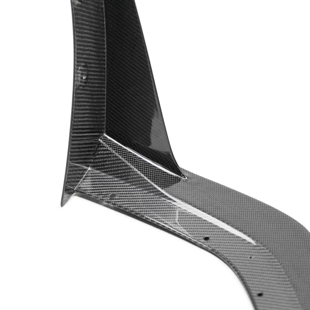 Side profile of Anderson Composites Carbon Fiber Splitter Wickers mounted on GT500