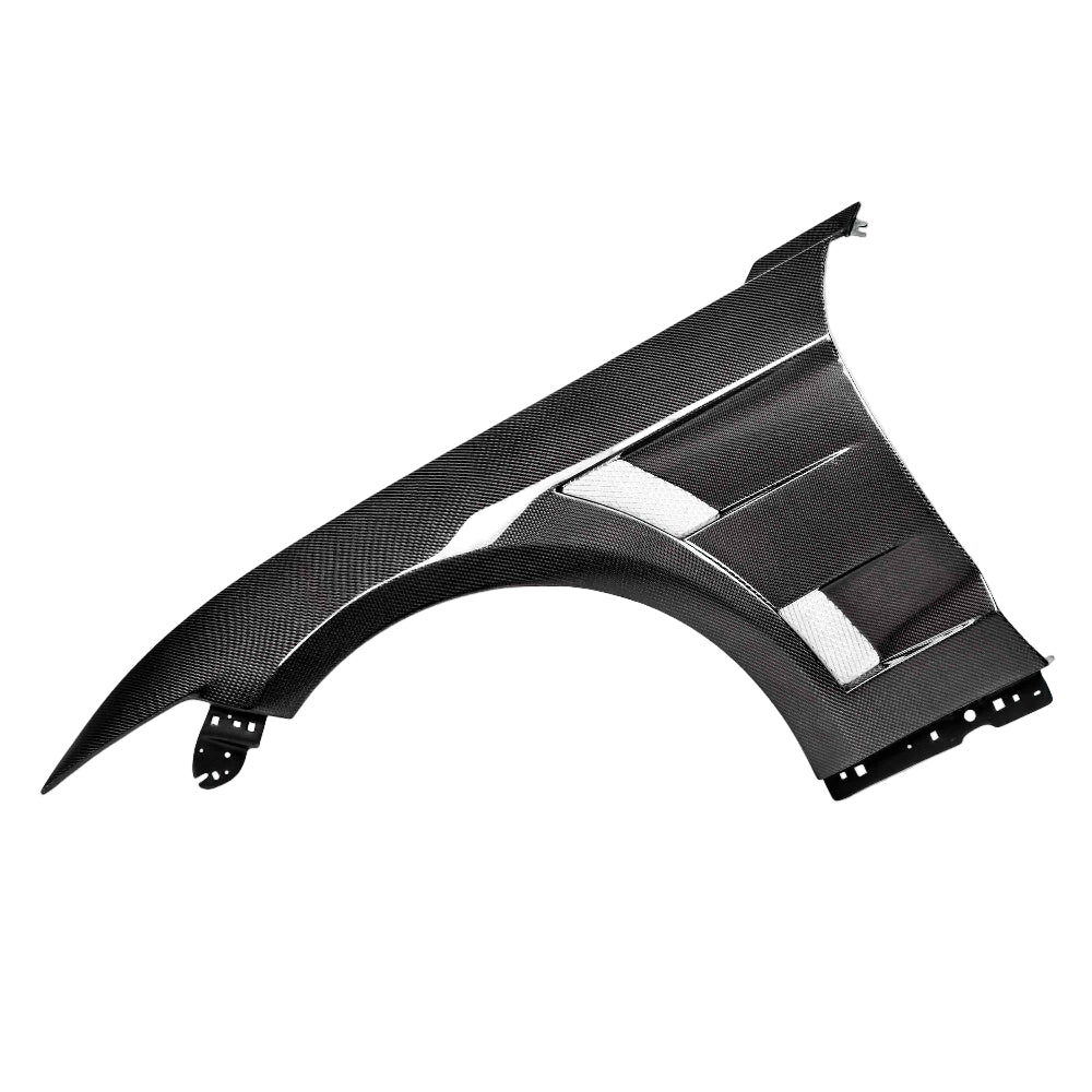 Anderson Composites Type-AT Carbon Fiber Mustang Fenders – Front View