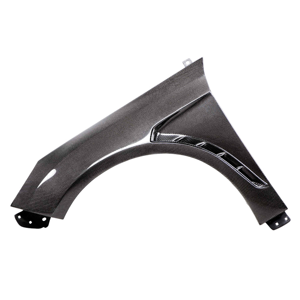Anderson Composites Focus RS Type-GR Carbon Fiber Fender – Front Angle