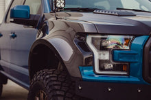Load image into Gallery viewer, Detailed rear angle of Type-Wide carbon fiber fender contours.