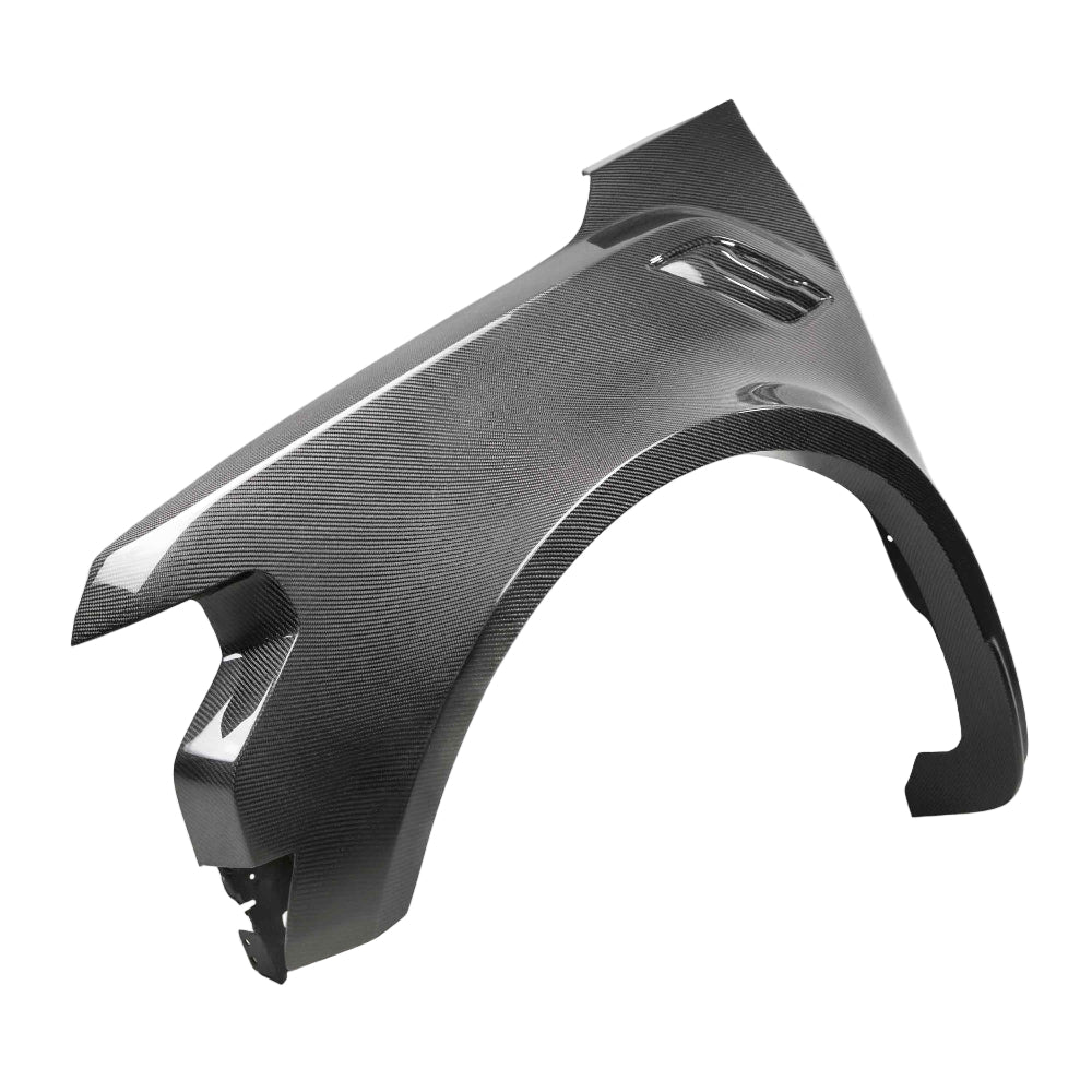 Side angle showing vented design and carbon fiber weave detail.