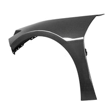 Load image into Gallery viewer, Close-up of Anderson Composites C8 Carbon Fiber Fenders – surface weave detail