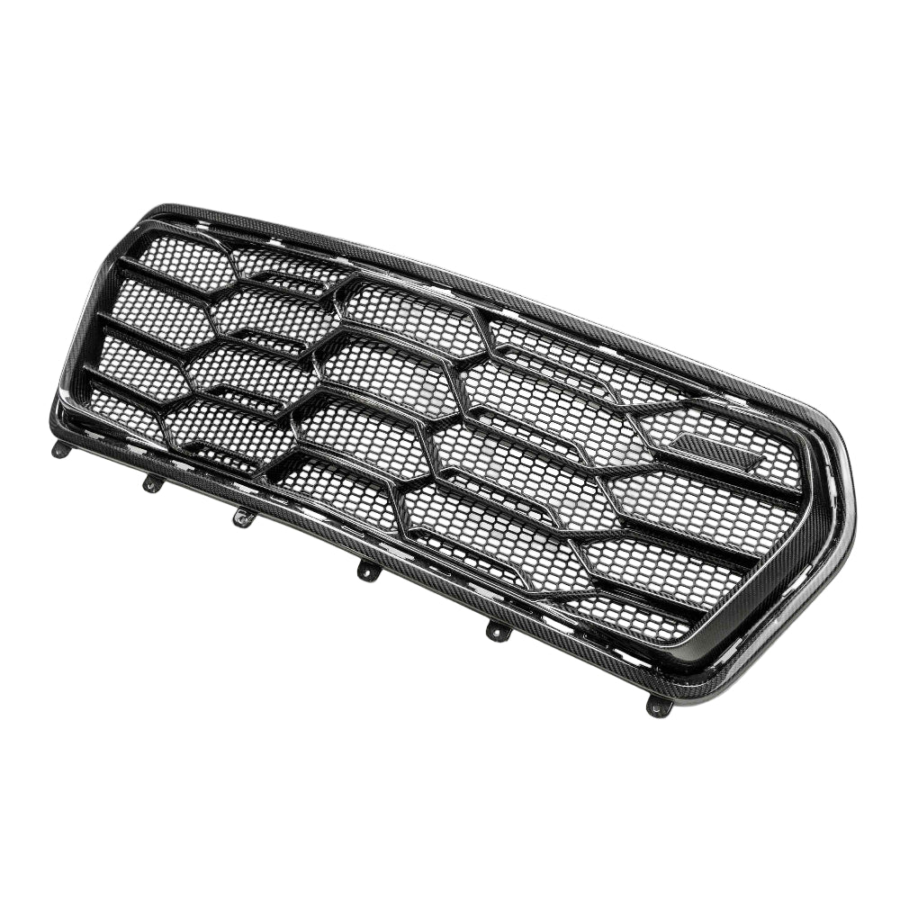 Front view of Anderson Composites Carbon Fiber Lower Grille for 2017–2024 Camaro ZL1 1LE