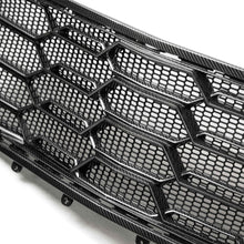 Load image into Gallery viewer, Close-up showing honeycomb mesh and carbon weave structure of ZL1 1LE grille