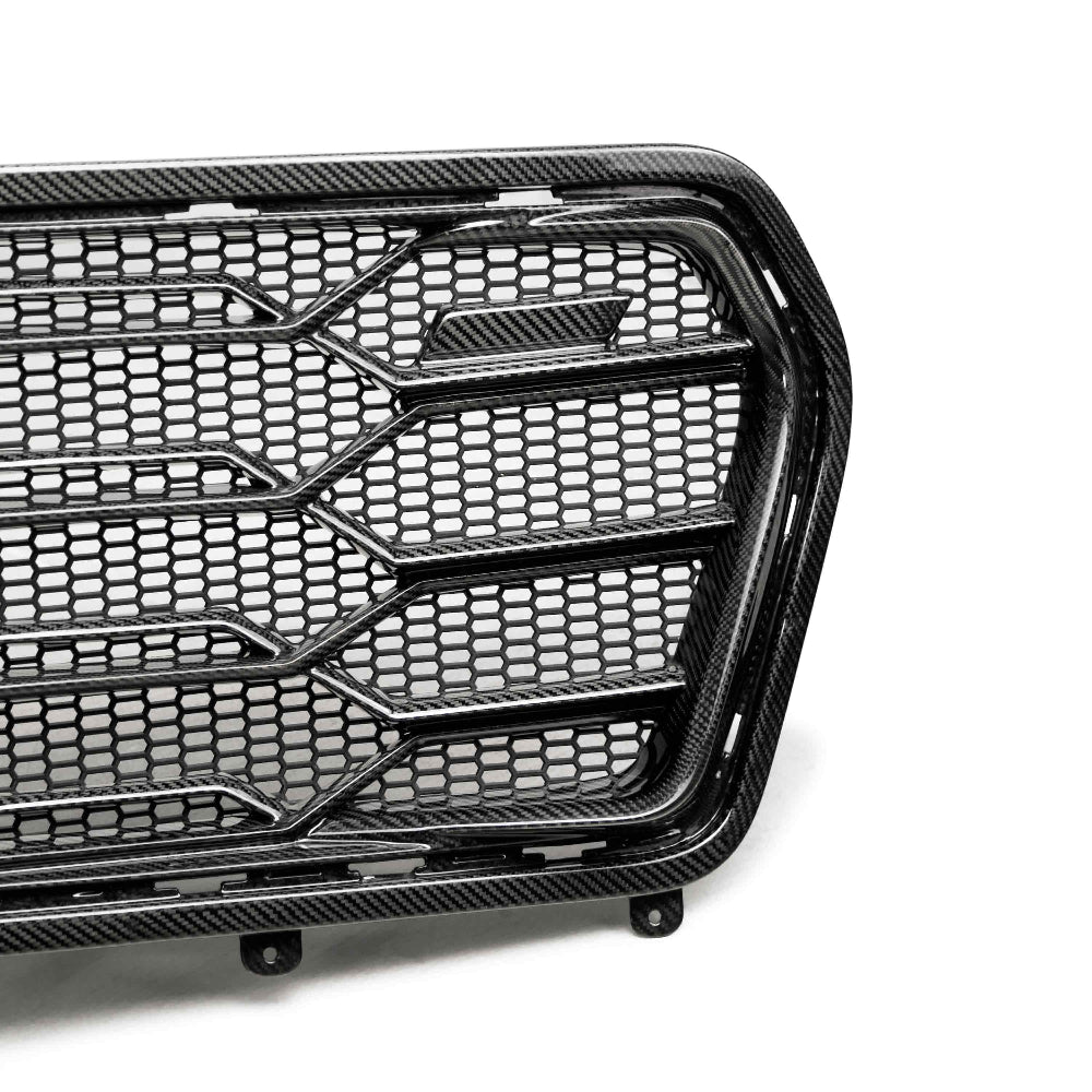 Installed view of Anderson Composites Carbon Fiber Front Lower Grille on Camaro ZL1 1LE