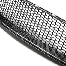 Load image into Gallery viewer, Detail of hex mesh structure and carbon fiber edge on Type-GT Grille for Ford Mustang GT